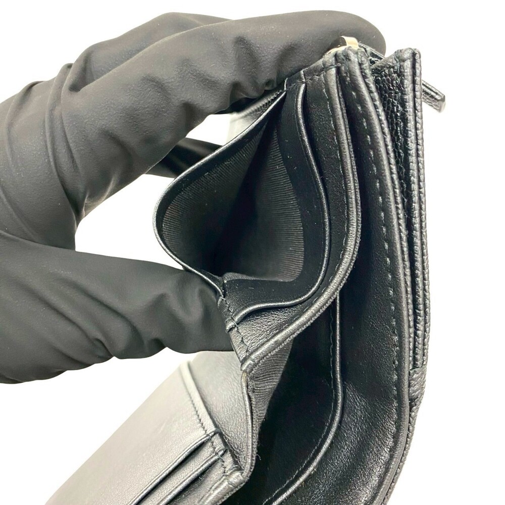 CHANEL Authentic Black Caviar Leather Wallet - Picture 9 of 10